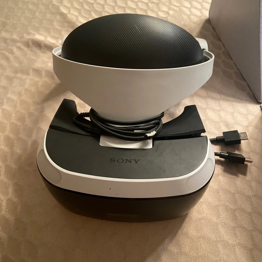 Used vr headset for PlayStation 4.